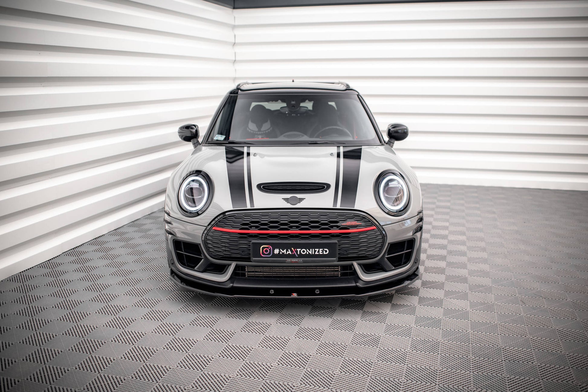 Front Ansatz V.3 für Mini Cooper Clubman John Cooper Works F54 Facelift schwarz Hochglanz