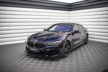 Front Ansatz V.3 für BMW 8 Coupe G15 / 8 Gran Coupe M Paket G16 schwarz Hochglanz