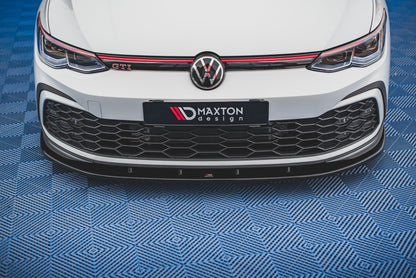Front Ansatz für VW Golf GTI / GTE / GTD / R-Line Mk8 schwarz Hochglanz