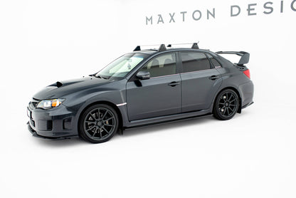 Seitenschweller Ansatz für V.1 für Subaru Impreza WRX STI Mk3 Facelift schwarz Hochglanz