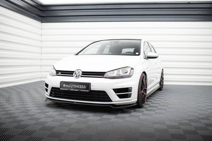 Front Ansatz V.2 für VW Golf 7 R / R-Line schwarz Hochglanz