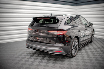 Mittlerer Diffusor Heck Ansatz DTM Look für Skoda Enyaq iV Carbon Look