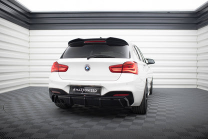 Diffusor Heck Ansatz V.3 für BMW 1er M-Paket F20 Facelift (Doppelauspuff li.)