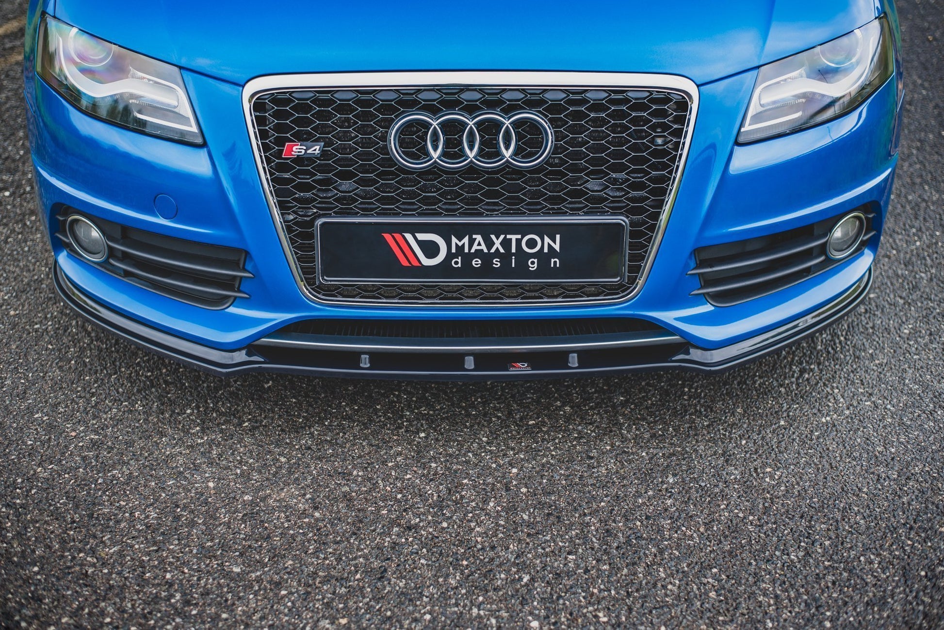 Front Ansatz V.1 für Audi S4 / A4 S-Line B8  schwarz Hochglanz