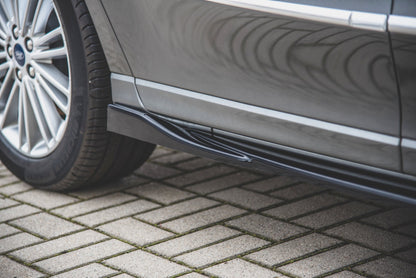 Seitenschweller Ansatz für Ford S-Max Mk2 Facelift schwarz matt
