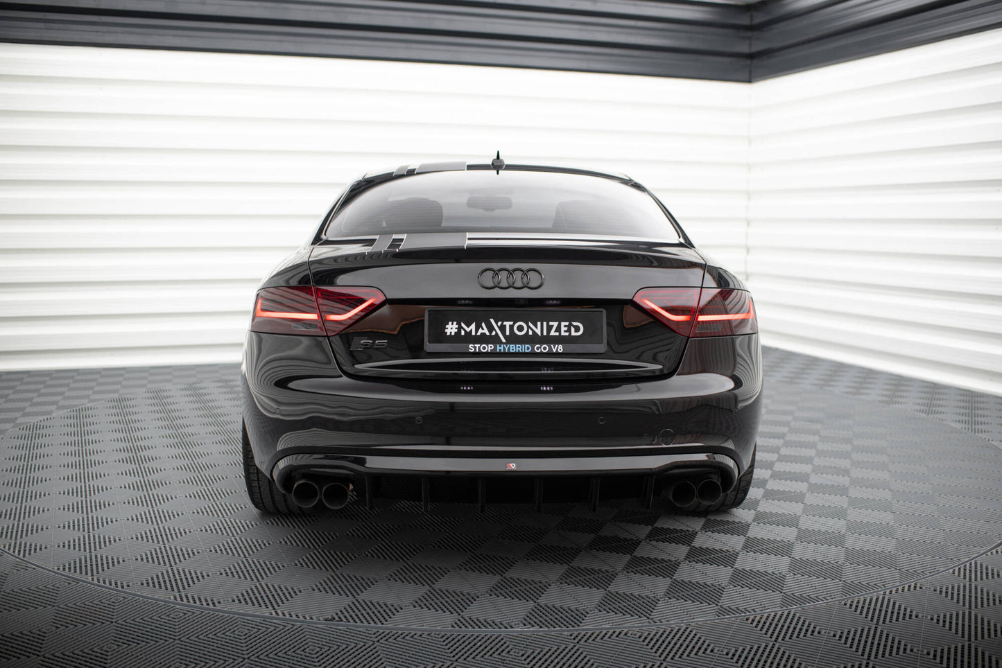 Diffusor Heck Ansatz für Audi S5 Coupe / Cabrio S-Line 8T