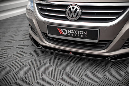 Front Ansatz V.4 für VW Passat CC schwarz Hochglanz