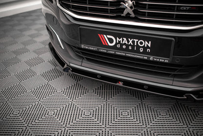 Front Ansatz V.1 für Peugeot 508 GT Mk1 Facelift schwarz matt
