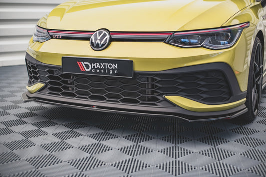 Front Ansatz V.3 für VW Golf GTI Clubsport Mk8 schwarz Hochglanz