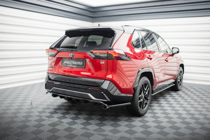 Mittlerer Cup Diffusor DTM Look Heck Ansatz für Toyota RAV4 GR Sport Mk5 schwarz Hochglanz