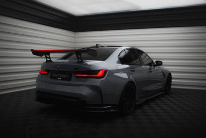 Carbon Spoiler With Internal Brackets Uprights + LED BMW M3 G80 / M340i G20 / 3 M-Paket G20 / 3 Standard G20