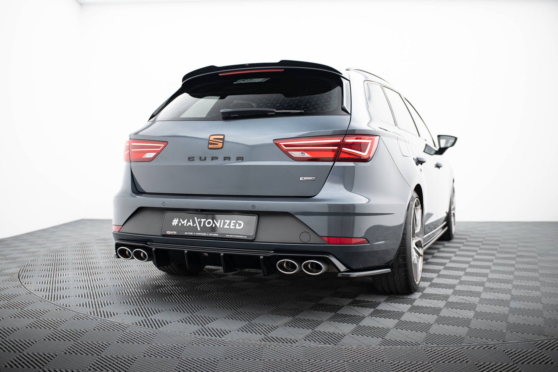 Diffusor Heck Ansatz V.3 für Seat Leon Cupra ST Mk3 FL