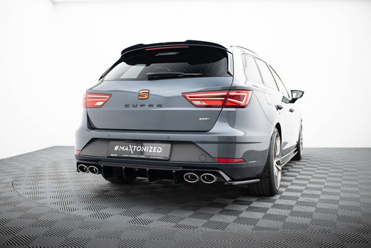 Diffusor Heck Ansatz V.3 für Seat Leon Cupra ST Mk3 FL