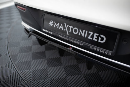 Mittlerer Cup Diffusor DTM Look Heck Ansatz für Mercedes-AMG GLE 43 Coupe C292 schwarz Hochglanz