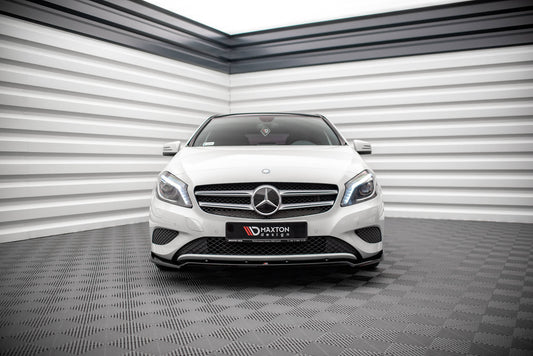 Front Ansatz V.2 für Mercedes-Benz A W176 schwarz Hochglanz
