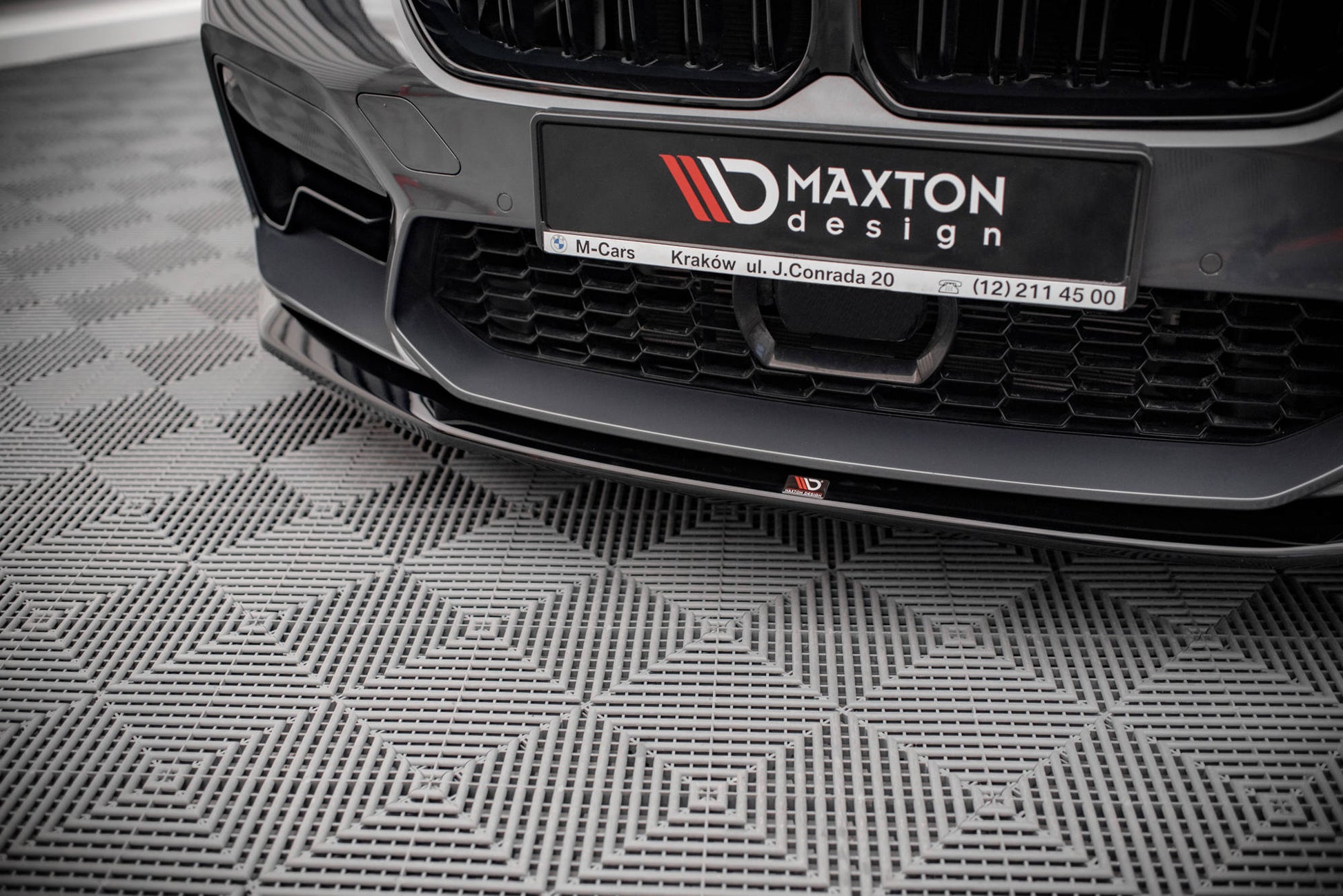 Front Ansatz V.3 für BMW M5 F90 Facelift schwarz Hochglanz