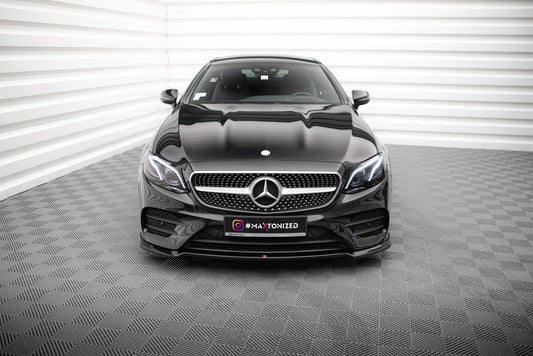 Front Ansatz V.2 für Mercedes-Benz E-Klasse W213 Coupe (C238) / Cabriolet (A238) AMG-Line / 53 AMG schwarz Hochglanz