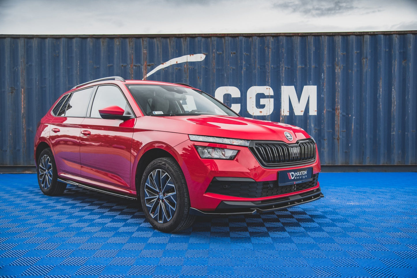 Seitenschweller Ansatz für Skoda Kamiq Mk1 schwarz Hochglanz