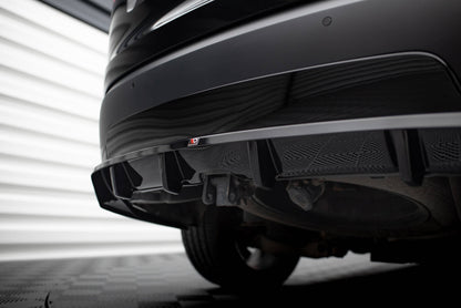 Mittlerer Cup Diffusor DTM Look Heck Ansatz für Land Rover Discovery HSE Mk5 schwarz Hochglanz