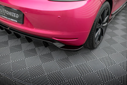 Diffusor Heck Ansatz V.1 für VW Scirocco Mk3  schwarz Hochglanz