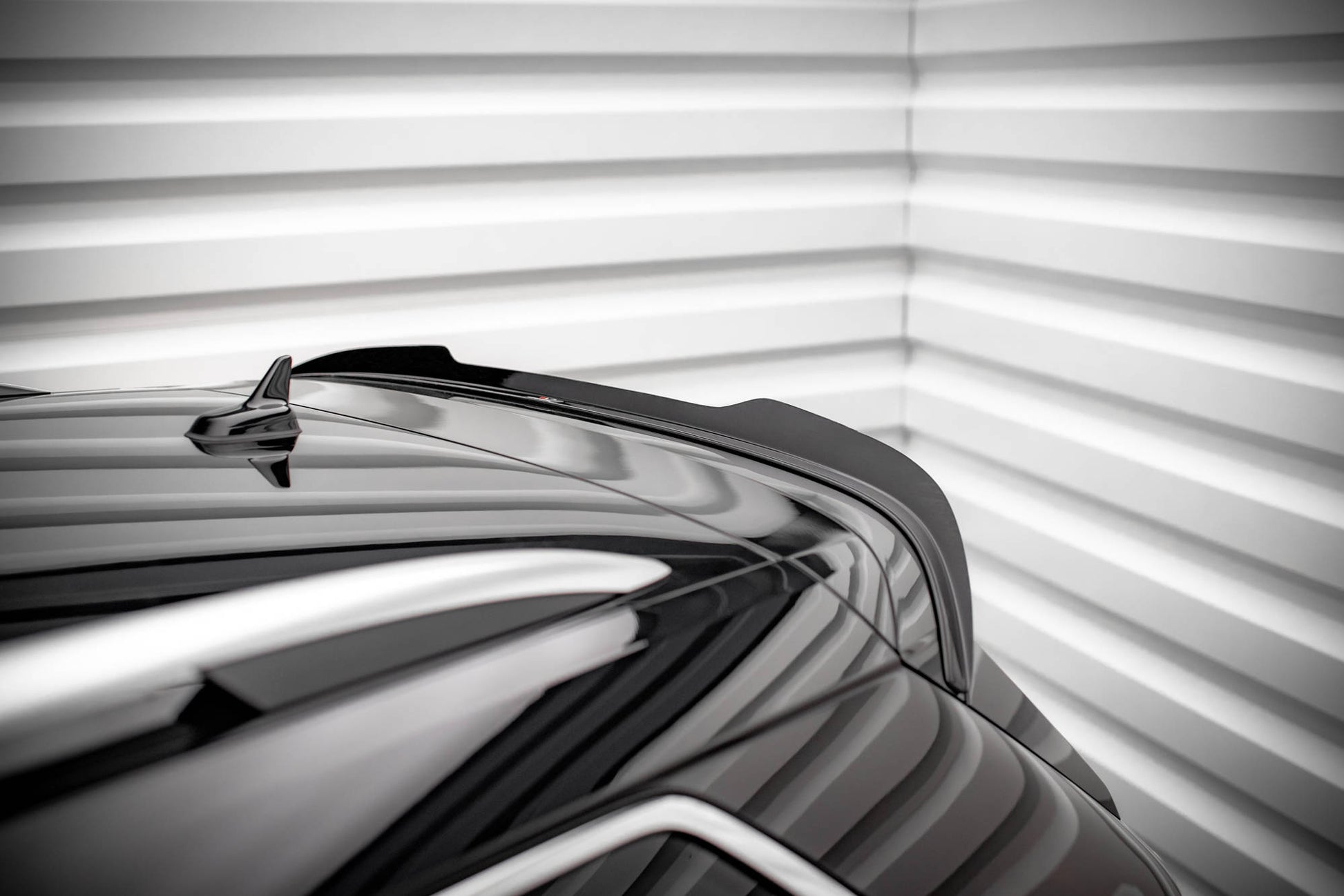 Spoiler CAP für Skoda Kodiaq Mk1 Facelift schwarz matt