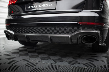 Prepreg Carbon Fiber Diffusor Heck Ansatz für Audi RSQ8 Mk1