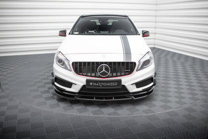 Front Ansatz V.3 für Mercedes-Benz A45 AMG W176 schwarz Hochglanz