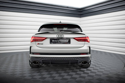 Spoiler CAP für Audi RSQ3 / Q3 S-Line Sportback F3 schwarz Hochglanz