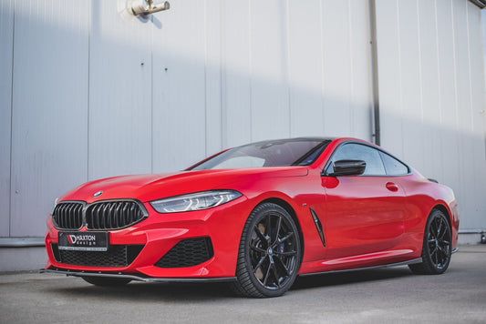 Seitenschweller Ansatz für BMW 8 Coupe M-Paket G15 / M8 F92 schwarz Hochglanz