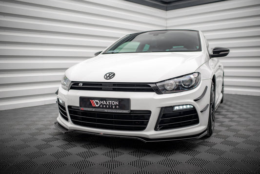 Front Ansatz V.4 für VW Scirocco R Mk3 schwarz Hochglanz