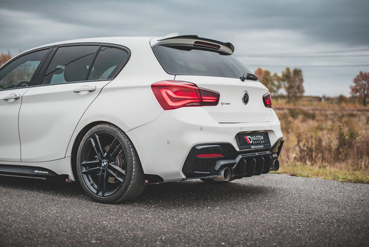 Street Pro Heck Ansatz Flaps Diffusor V.3 +Flaps für BMW 1er M140i  schwarz Hochglanz