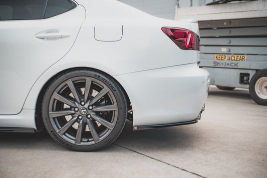 Heck Ansatz Flaps Diffusor für Lexus IS F Mk2 schwarz matt