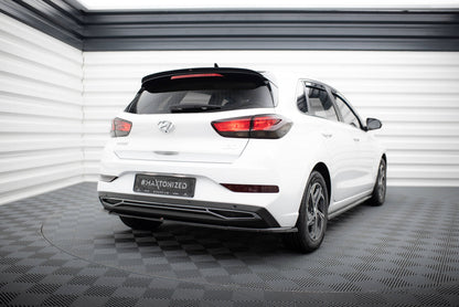 Spoiler CAP für HYUNDAI I30 MK3 HATCHBACK schwarz Hochglanz