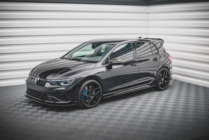 Seitenschweller Ansatz für V.1 für VW Golf R Mk8 Facelift schwarz Hochglanz