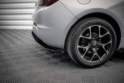 Robuste Racing Diffusor Heck Ansatz + Flaps für Opel Astra GTC OPC-Line J schwarz Hochglanz