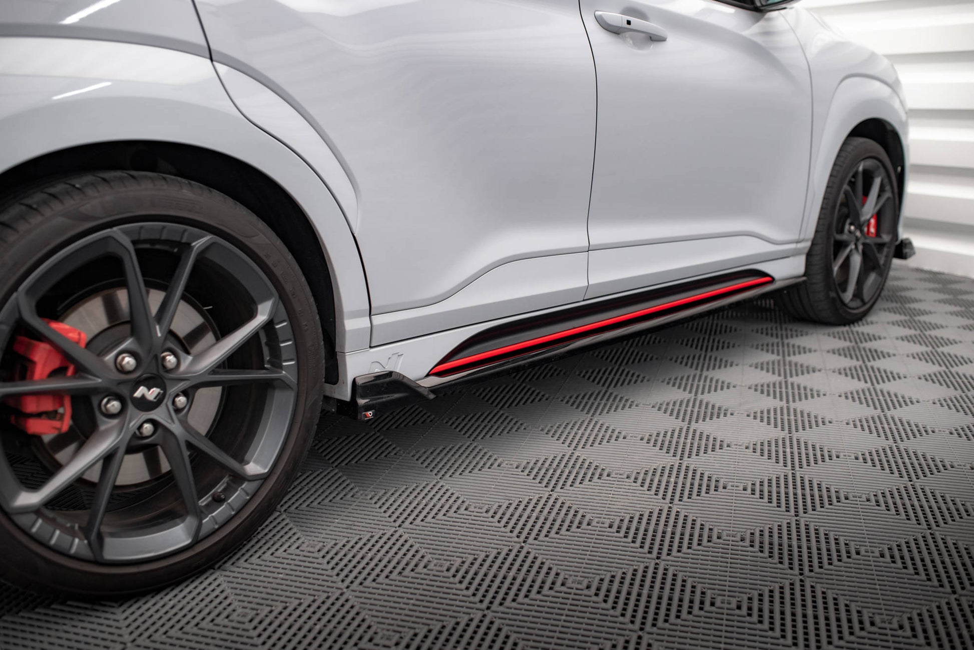 Seitenschweller Ansatz für V.1 + Flaps für Hyundai Kona N Mk1