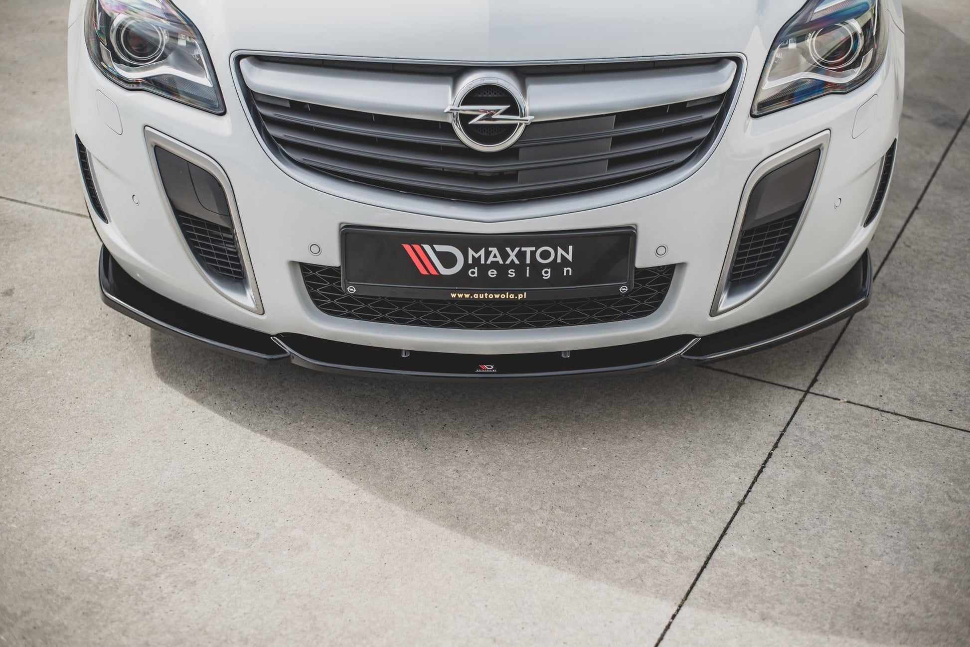 Front Ansatz V.2 für Opel Insignia Mk. 1 OPC Facelift schwarz Hochglanz