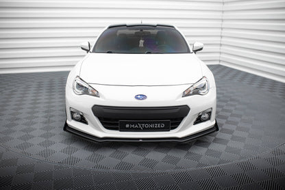 Street Pro Front Ansatz für + Flaps für V.1 + Flaps Subaru BRZ Mk1  schwarz Hochglanz
