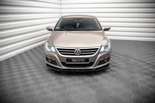 Front Ansatz V.3 für VW Passat CC schwarz Hochglanz