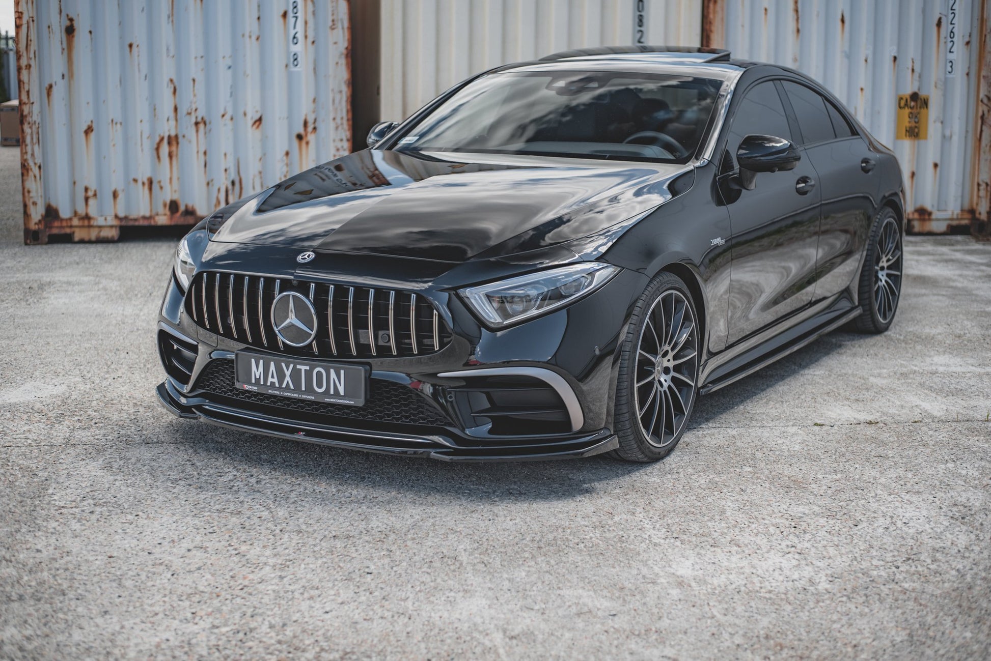 Front Ansatz V.1 für Mercedes-AMG CLS 53 C257 schwarz Hochglanz