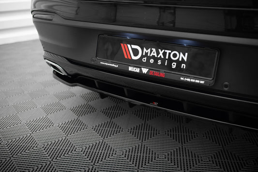Mittlerer Cup Diffusor DTM Look Heck Ansatz für Mercedes-Benz GLE Coupe AMG-Line C167 / C167 Facelift schwarz Hochglanz