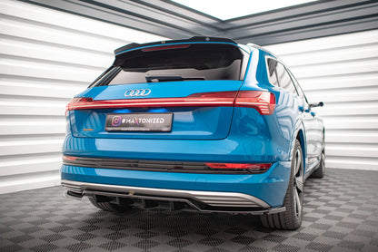 Mittlerer Cup Diffusor DTM Look Heck Ansatz für Audi e-tron schwarz Hochglanz