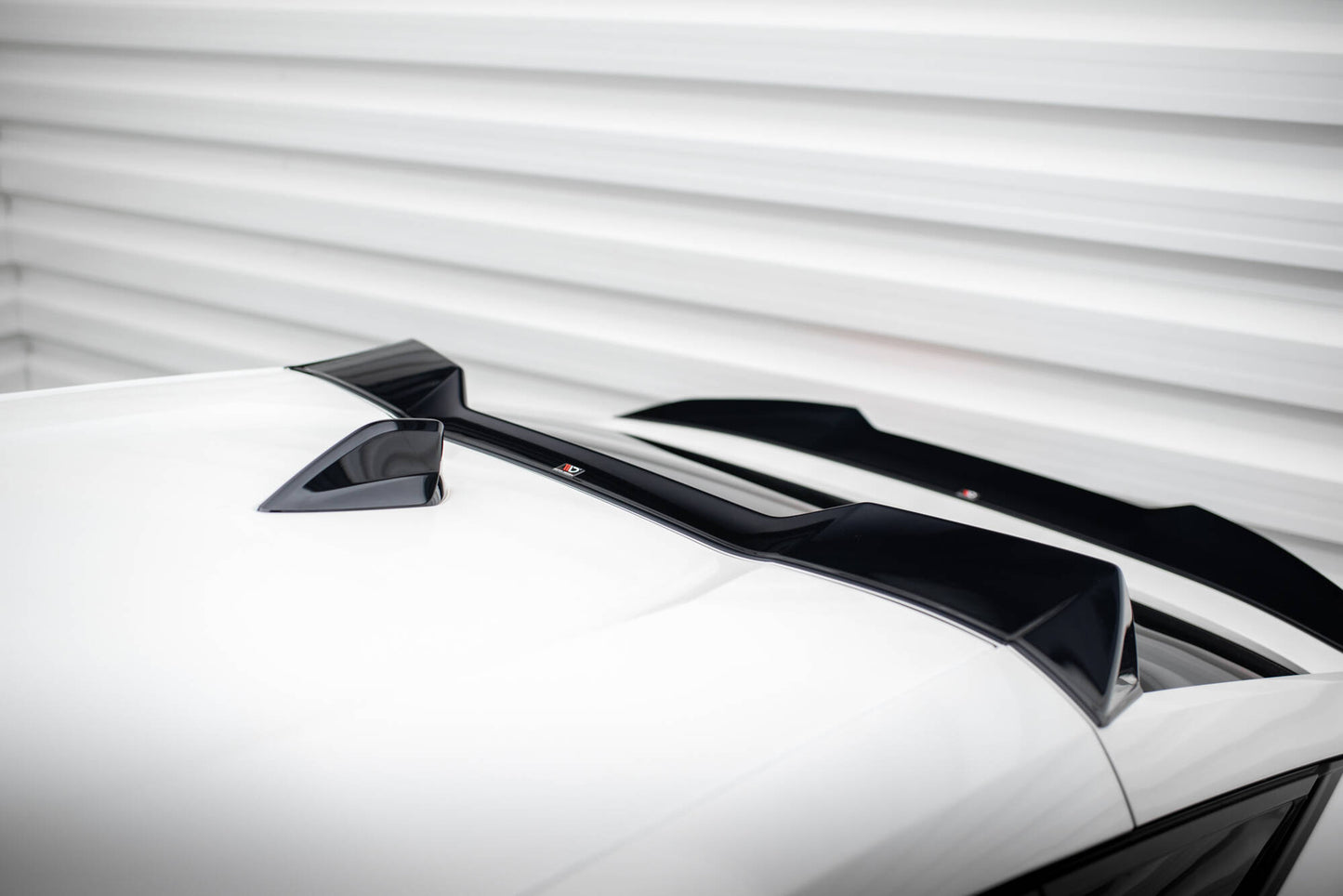 Höher Spoiler CAP 3D für Peugeot 408 Mk1 schwarz Hochglanz