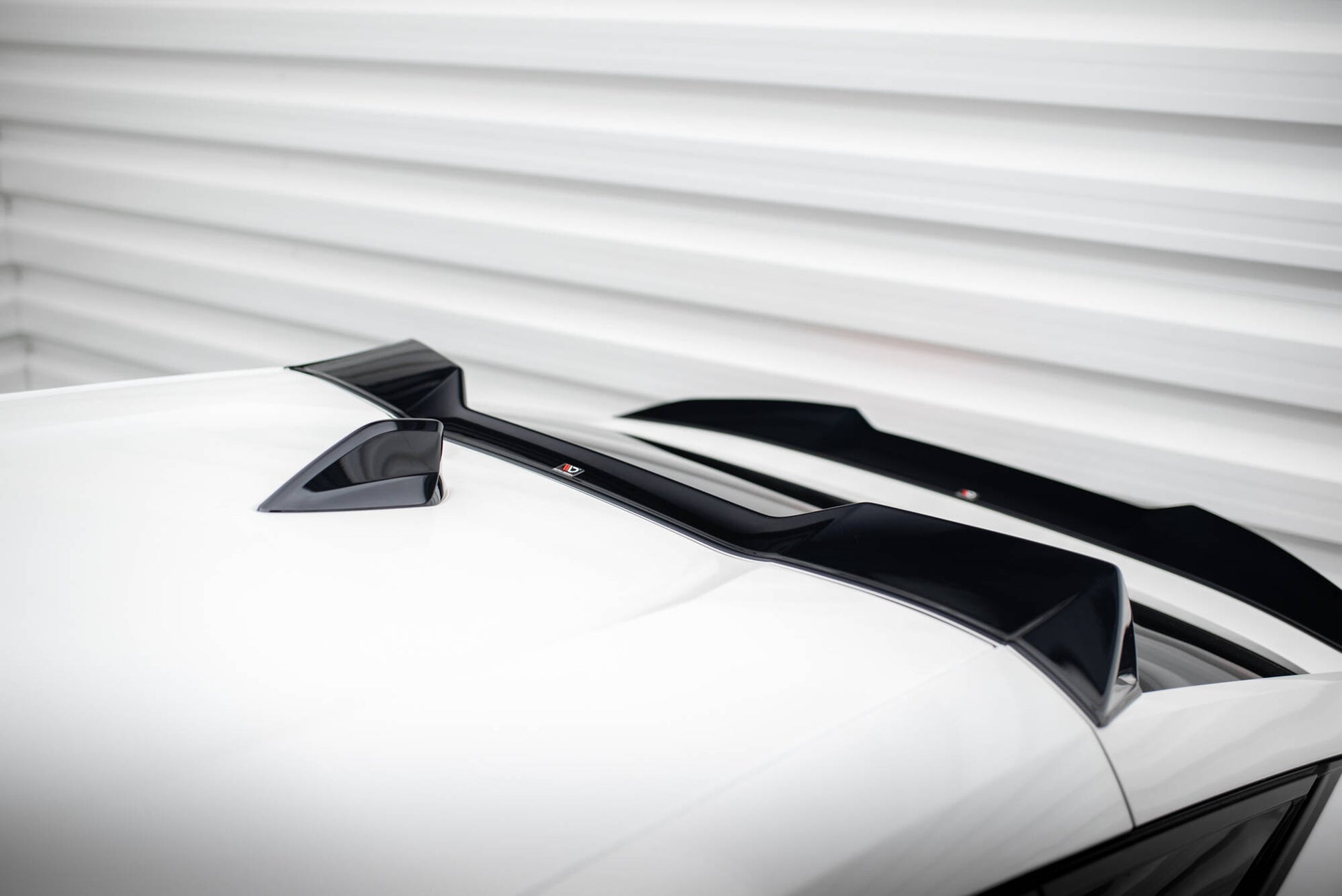 Höher Spoiler CAP 3D für Peugeot 408 Mk1 schwarz Hochglanz