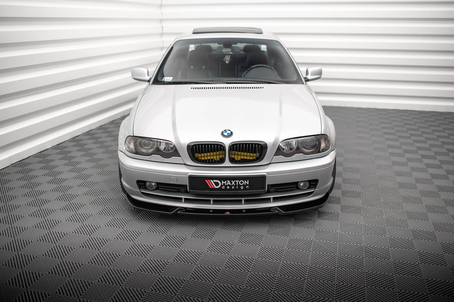 Front Ansatz V.3 für BMW 3er Coupe E46 schwarz Hochglanz