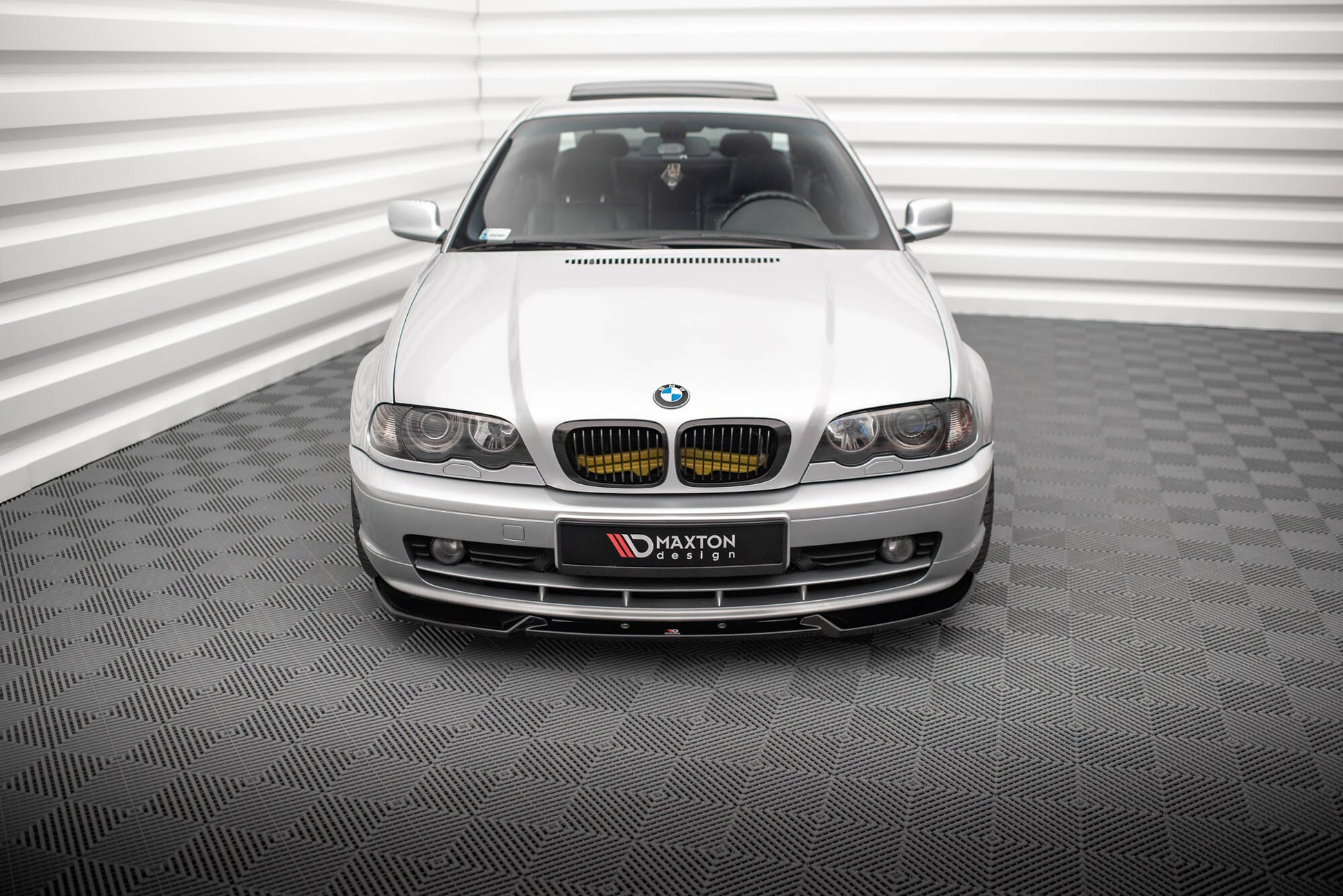 Front Ansatz V.3 für BMW 3er Coupe E46 schwarz Hochglanz