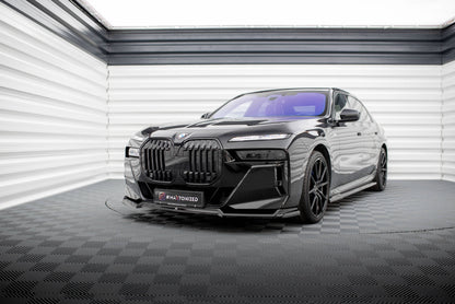 Front Ansatz V.3 für BMW 7 M-Paket / M760e / i7 M-Paket G70   schwarz Hochglanz