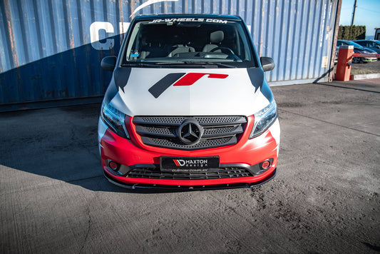 Front Ansatz V.2 für Mercedes-Benz Vito W447 Facelift schwarz Hochglanz