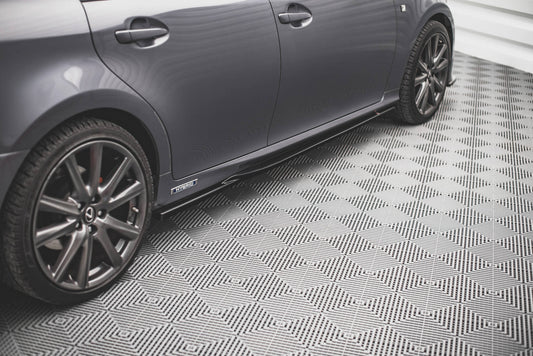Seitenschweller Ansatz für Lexus GS F Sport Mk4(L10) schwarz Hochglanz