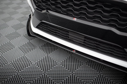 Street Pro Front Ansatz für + Front Stoßstangen Racing Flaps passend für Ford Fiesta Mk8 ST / ST-Line schwarz Hochglanz